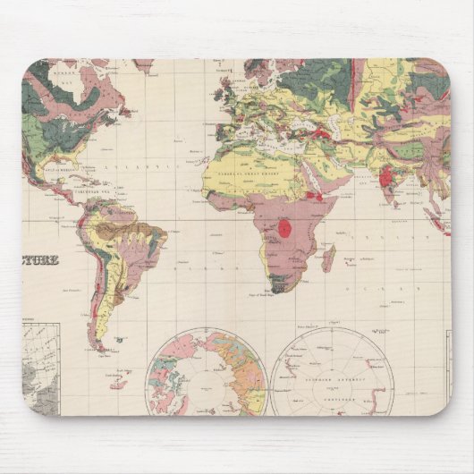 Geologische Struktur des Globus Mousepad (Vorne)