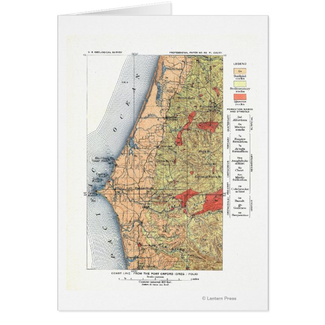 Geologische Übersichtskarte der USA (Vorne)