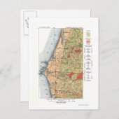 Geologische Übersichtskarte der USA Postkarte (Vorne/Hinten)