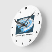 Geologische Zeit in Perspektive (Erdgeschichte) Runde Wanduhr (Winkel)