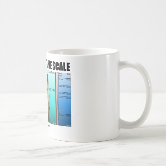 Geologische Zeit-Skala (geologisches Alter) Kaffeetasse (Rechts)