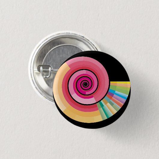 Geologische Zeitraum-Spirale Button (Vorne & Hinten)