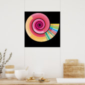 Geologische Zeitspirale Poster (Küche)