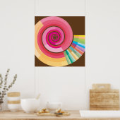 Geologische Zeitspirale Poster (Küche)