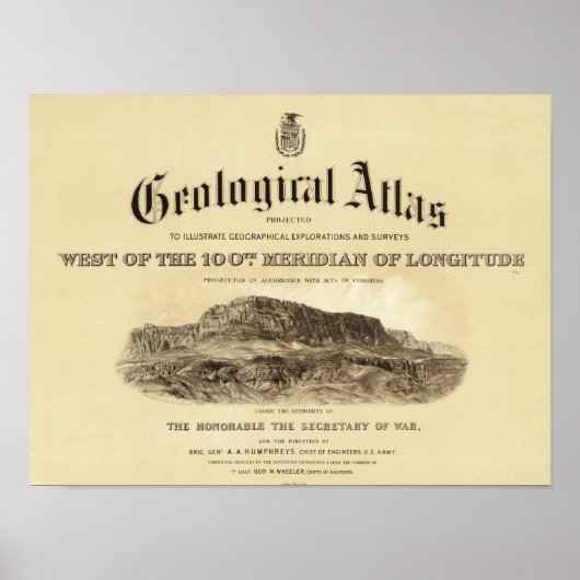 Geologisches Atlas - Titelseite Poster (Vorne)