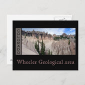 Geologisches Gebiet des Rades Postkarte (Vorne/Hinten)