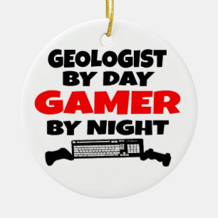 Geologist Gamer Keramik Ornament