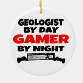 Geologist Gamer Keramik Ornament (Hinten)
