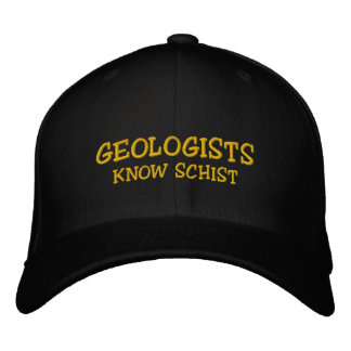 Geologist "Geologen kennen Schist" bestickte Cap Kappe