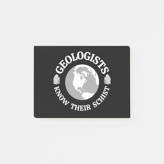 Geologist Know Their Schist Post-it Klebezettel (Vorderseite)