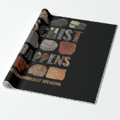 Geologist Mineral Geode Rock Collector Geology Geschenkpapier (Ungerollt)