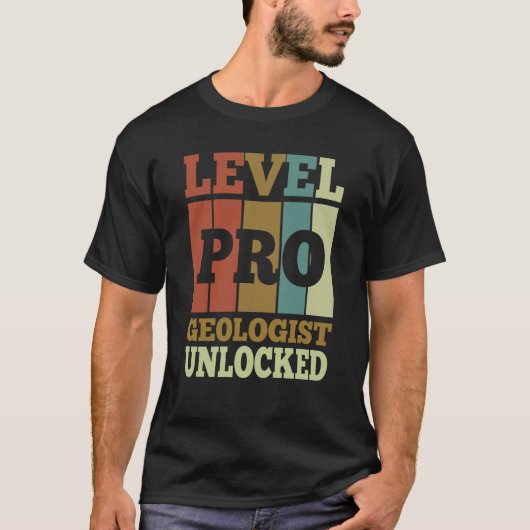 Geologist Pro Unlocked Vintage Style Unique T-Shirt (Vorderseite)