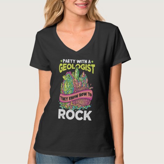 Geologist Rock Collector Geology Geode Hunter Rock T-Shirt (Vorderseite)