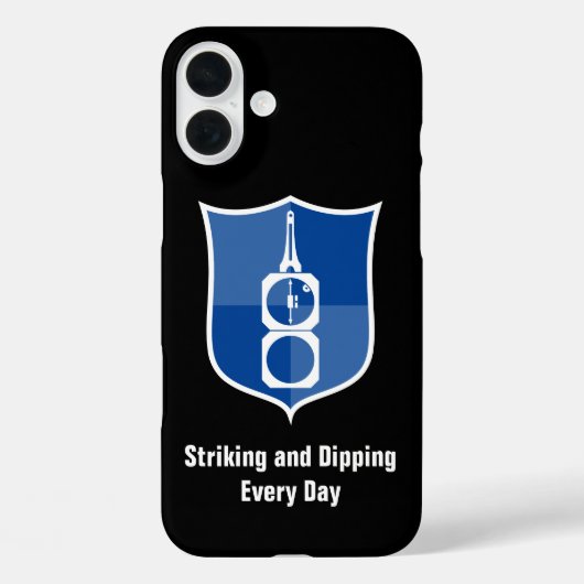 Geologistans Transit Compass Shield Wappen Case-Mate iPhone Hülle (Rückseite)