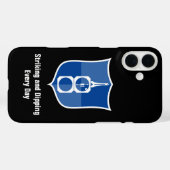 Geologistans Transit Compass Shield Wappen Case-Mate iPhone Hülle (Rückseite (Horizontal))