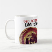 *~* GEOLOGISTEN DIG ROCKS Agate Slab Gold Glitzer Kaffeetasse (Links)