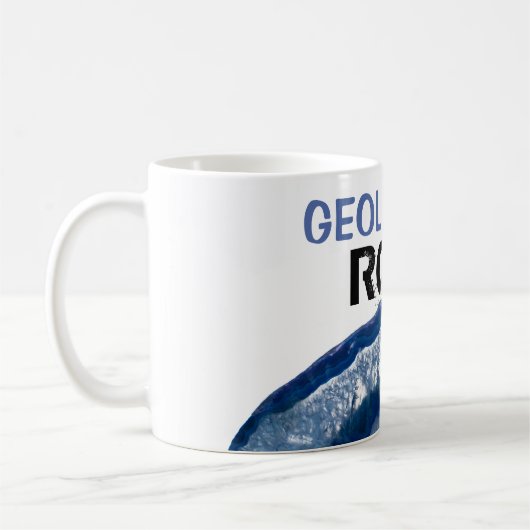 *~* GEOLOGISTEN ROCK Kristall Geode Lapidary Agate Kaffeetasse (Links)