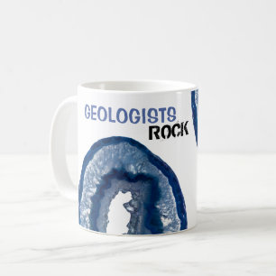 *~* GEOLOGISTEN ROCK Kristalle Geode Lapidary Agat Kaffeetasse