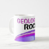 *~* GEOLOGISTEN ROCK Stones Lapidary Agate Crystal Kaffeetasse (Vorderseite Links)