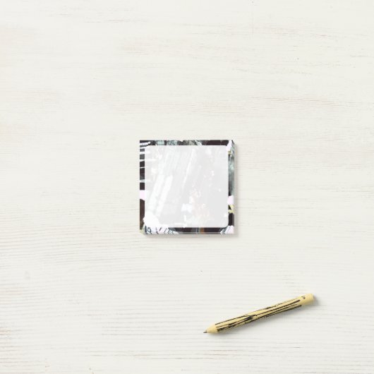 Geologist's Plagioclase Thin Section Post-it Klebezettel (Auf Schreibtisch)