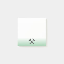 Geologist's Rock Hammer Logo Post-it Klebezettel