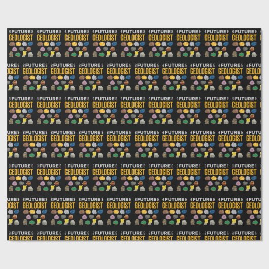 Geologistudentin Geschenkpapier (Flach)