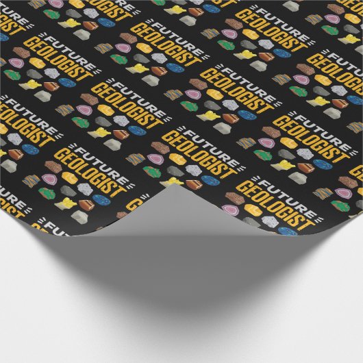 Geologistudentin Geschenkpapier (Ecke)