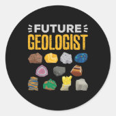 Geologistudentin Runder Aufkleber (Vorderseite)