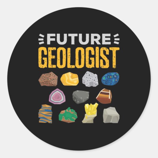 Geologistudentin Runder Aufkleber (Vorderseite)