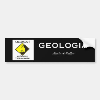 Geologos trabalhando, GEOLOGIA, Mente und Malleo Autoaufkleber
