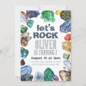 Geology Birthday Einladung Geode Gem Dig Party (Vorderseite)