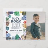 Geology Birthday Foto Einladung (Vorderseite)