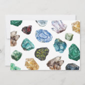 Geology Birthday Foto Einladung (Rückseite)