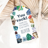 Geology Birthday Rocks Gem Dig Party Vielen Dank Geschenkanhänger