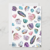 Geology Girl Birthday Rocks Dig Party Dankeskarte (Rückseite)