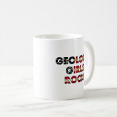 Geology Girls Rock! (Flagge der USA) Kaffeetasse (VorderseiteRechts)