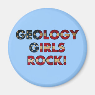 Geology Girls Rock! (Flagge der USA) Magnet