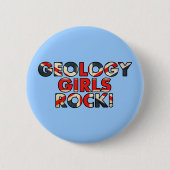Geology Girls Rock! (Flagge des Vereinigten Königr Button (Vorderseite)