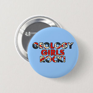 Geology Girls Rock!  (UK-Flagge) Button