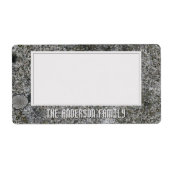 Geology Grey Granite Rock Texture Aufkleber (Vorne)