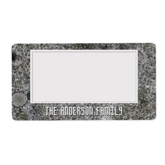 Geology Grey Granite Rock Texture Aufkleber (Vorne)