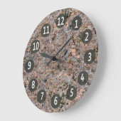 Geology Nature Foto Rock Texture Große Wanduhr (Winkel)