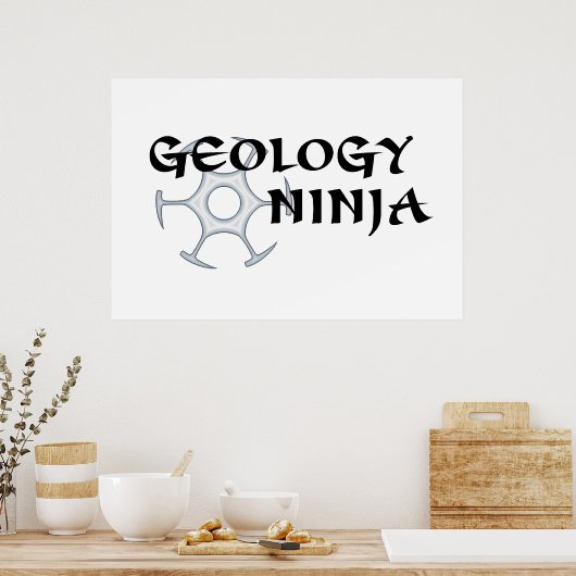 Geology Ninja Poster (Küche)