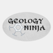 Geology Ninja Sticker (Vorderseite)