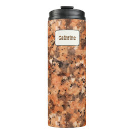 Geology Orange Rock Texture Individuelle Name Thermosbecher