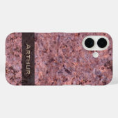 Geology Pink Rock Texture Foto Case-Mate iPhone Hülle (Rückseite (Horizontal))
