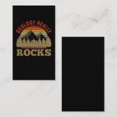 Geology Rock Collections Funny Geologist Visitenkarte (Vorne/Hinten)