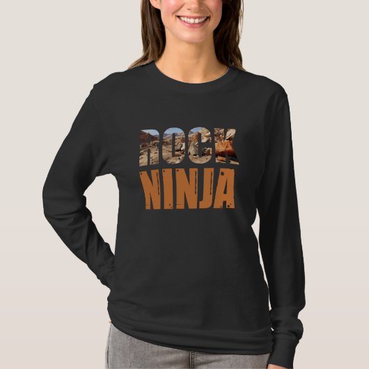 Geology Rock Collections Rock Ninja T-Shirt (Vorderseite)