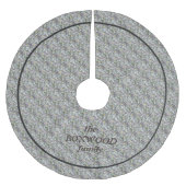 Geology Rock Granite Texture Pastel Dots with Text Polyester Weihnachtsbaumdecke (Vorderseite)