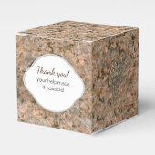 Geology Rock Texture Label mit beliebigem Text Geschenkschachtel (Vorderseite)